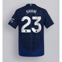 Echipament fotbal Manchester United Luke Shaw #23 Tricou Deplasare 2024-25 maneca scurta